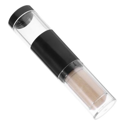 BIUDECO Small Makeup Brush Refillable Powder Container Portable Powder Brush Set for Blush Highlighter and Foundation