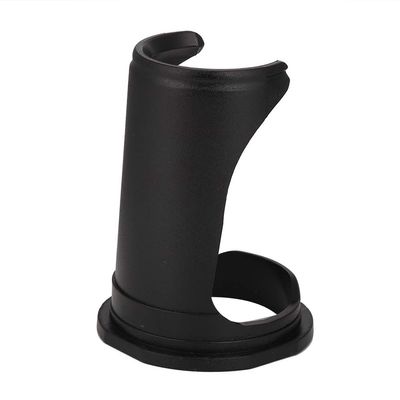 KIMISS Black Acrylic Shaving Brush Holder with Beard Brush - Ergonomic Shaving Support Tool for Comfortable Grooming Experience (Acrylic)