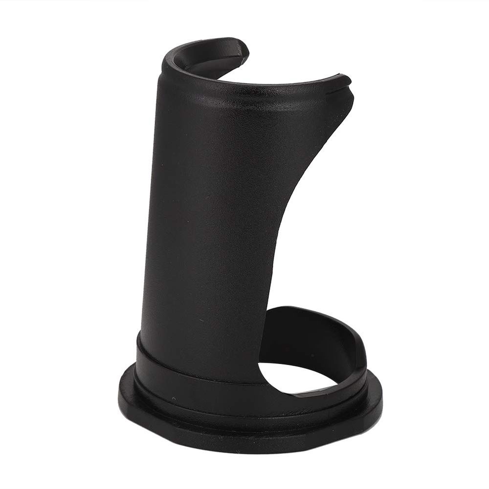KIMISS Black Acrylic Shaving Brush Holder with Beard Brush - Ergonomic Shaving Support Tool for Comfortable Grooming Experience (Acrylic)