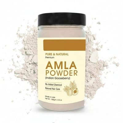 Amla Powder for Hair Care, Naturally Strong & Shiny Hair, Mask, Pack, Helps to Control Haifall,Indian Gooseberry, Repair Damage Hair & Skin Care - 100gm