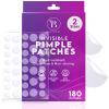 BLOOMORA Invisible Pimple Patches for Face (180 Count), Zit Patches for Spot Cover, Hydrocolloid Covers Pimples, Clear (2 Sizes - S/L) view 1