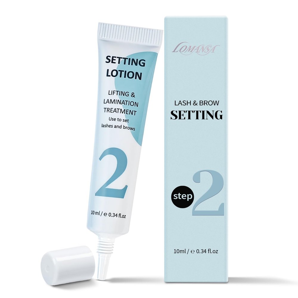 Lomansa Lash Setting Lotion Tube Pro for Eyelash Lift Lash Perm Brow Lamination Home and Salon Use (Only Setting Lotion)