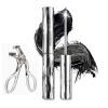 Iron Wand Mascara 3D Curling Eyelash Iron Mascara with Professional Eyelash Curler Waterproof, Long-Lasting-Black (Black, 1 PCS) view 1