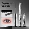 Iron Wand Mascara 3D Curling Eyelash Iron Mascara with Professional Eyelash Curler Waterproof, Long-Lasting-Black (Black, 1 PCS) view 2