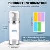 Cosywell Airless Pump Dispenser Bottles 5 Pack 3.4oz/100ml Empty Moisturizer Pump Dispenser Airless Cosmetic Pump Container Travel Pump Bottles for Toiletries Shampoo Lotion view 2