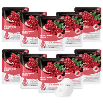 10 Pack Variety Facial Sheet Masks Skin Care Set, Hydrating Bulk Sheet Face Masks Skincare Gifts Set for Women Men, Long Lasting Moisturizing Face Mask Skincare for All Skin TypeC10)