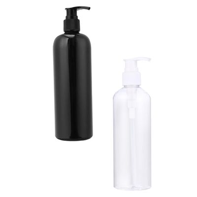 LABRIMP 4pcs Portable Lotion Pump Bottles Empty Shampoo Dispenser Black White for Home Travel and Office Convenient Leak-Resistant Reusable