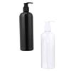 LABRIMP 4pcs Portable Lotion Pump Bottles Empty Shampoo Dispenser Black White for Home Travel and Office Convenient Leak-Resistant Reusable view 1