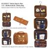 3-in-1 Personalized Toiletry Bag For Men, Waterproof PU Leather Travel Dopp Kit, Large Hanging Travel Organizer Bag, Gifts for Dad, Hubby, Boyfriend, Bridegroom, Groomsmen, Father's Day (Style 3) view 2