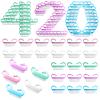 TANEMUDO 420 Pcs Handle Grip Nail Brush Bulk 5 Colors Nail Scrub Brush Pedicure Scrubbing Tool for Men and Women for Cleaner Nails and Toes view 1
