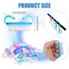 TANEMUDO 420 Pcs Handle Grip Nail Brush Bulk 5 Colors Nail Scrub Brush Pedicure Scrubbing Tool for Men and Women for Cleaner Nails and Toes view 2