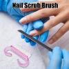 TANEMUDO 420 Pcs Handle Grip Nail Brush Bulk 5 Colors Nail Scrub Brush Pedicure Scrubbing Tool for Men and Women for Cleaner Nails and Toes view 3