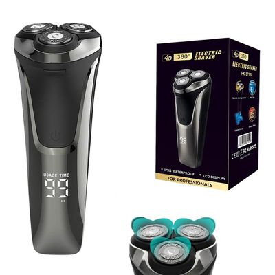 Electric Man Razor - 4d Rotary Shaver for Men, Ipx7 Waterproof Design for Wet & Dry Shaving, Cordless Rotary Razor with Precision Blades, Facial Electric Razor for Man