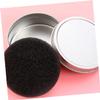 LALADEFIEE 1set Makeup Brush Cleaning Sponge Quick Drying Includes Compact Cleaning Box and Replacement Cotton Pads Efficient Brush Cleaner for All Makeup Types view 2