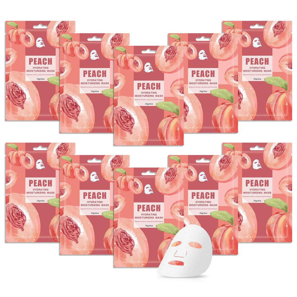 10 Pack Variety Facial Sheet Masks Skin Care Set, Hydrating Bulk Sheet Face Masks Skincare Gifts Set for Women Men, Long Lasting Moisturizing Face Mask Skincare for All Skin TypeA9)