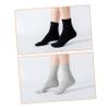Beatifufu 5 Pairs Moisturizing Silicone Gel Anti-Crack Socks for Women Mid-Calf Foot Care Socks Cracked Heel Treatment Softening Dry Skin for Spa and Pedicure Random Color view 3