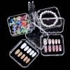 30pcs Press on Nail Storage Box with 60 Pcs Adhesive Double Sided Tape Acrylic Nail Display Boxes Artificial False Nail Box Organizer Fake Nail Case Transparent Nails Packaging Boxes for Nail Salon view 1