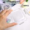 30pcs Press on Nail Storage Box with 60 Pcs Adhesive Double Sided Tape Acrylic Nail Display Boxes Artificial False Nail Box Organizer Fake Nail Case Transparent Nails Packaging Boxes for Nail Salon view 2