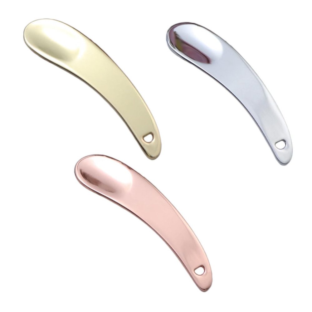 Healeved 3pcs Metal Eye Cream Spoon Makeup Spatula for Facial Mask Serum Skincare Tool Cosmetic Supplies