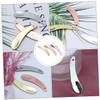 Healeved 3pcs Metal Eye Cream Spoon Makeup Spatula for Facial Mask Serum Skincare Tool Cosmetic Supplies view 3