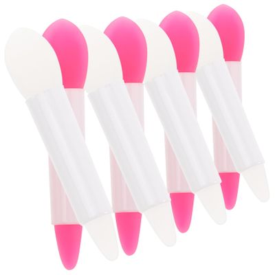 Beatifufu 16pcs Silicone Lip Brush Lip Mask Spoon Eye Shadow Eye Cream Spoon Versatile Beauty Tool for Cosmetics