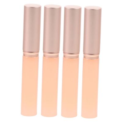 Gogogmee 4pcs Lip Brush Cover Portable Lip Applicator Tool for Lipstick and Gloss Soft Blending Brush for Women for Precise Application and Easy Cleaning