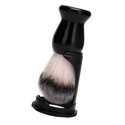 Beatifufu 1set Beard Shaving Brush with Stand Soft Bristles for Gentle Grooming Stylish Design Essential Men Shaving Accessory for Beard Maintenance