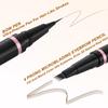 Eyebrow Pencil Makeup Kit, with Waterproof 2-IN-1 Microblading Eyebrow Pen, Eyebrow Pomade, Eyeliner and Dual-ended Eyebrow Brush, Brow Pencil Kit for Natural Eyebrows - Taupe view 3