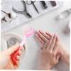 minkissy 1set Nail Cleaning Brush Kit for Manicure Pedicure Includes Brushes for Nail Dust Removal and Scrubbing Easy to Use view 3