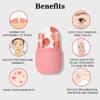 ABC Ice Face Roller Massager,Ice Cube Roller for Face, Eyes and Neck Naturally Conditioning and Skin Care,Reusable Massage Silicone Ice Mold (Pink) Pack of 1 view 2