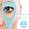 Mikinona 3pcs Mermaid Silicone Mascara Guard Applicator Eyelash Comb Tool for Precise Eye Makeup Includes Purple Pink Green Beginners and Professionals view 4