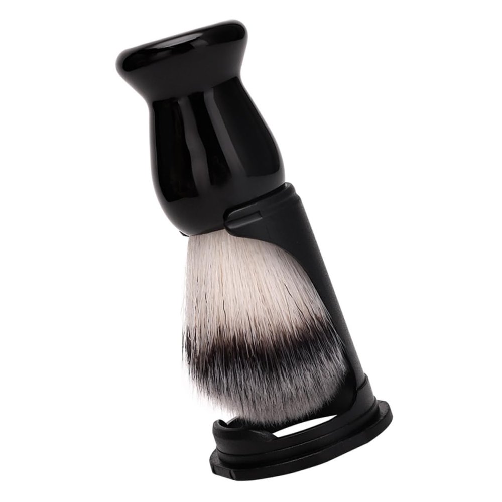 Gogogmee 1set Beard Shaving Brush Stand for Men Soft Bristles for Comfortable Grooming Design Shaving Kit for Beard Care and Grooming Routine