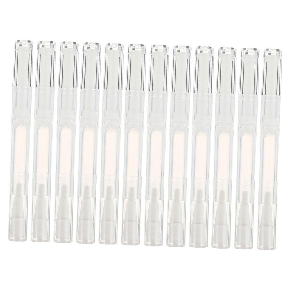 Mikinona Cosmetic Containers 15pcs Empty Lip Oil Tube Nail Oil Pen Lipstick Refillable Tube Lip Gloss Wand