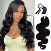 GoGobraids 100% Human Hair Body Wave Knotless Pre-Separated Crochet Hair feather crochet human hair extensions for Women Natural Color 18 Inch 60g view 1