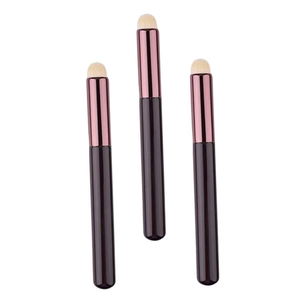 LALADEFIEE 3pcs Lip Smudge Brush Professional Makeup Blending Tool for Lip Balm and Concealer Long Brush for Beginners and for Home Use and Cosmetic Stores