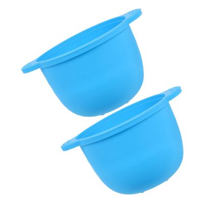 HONMEET 2pcs Silicone Mask Bowl for Hair Removal Wax Warmer Liner Replacement Wax Pot Soft Skin-friendly