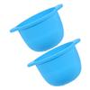 HONMEET 2pcs Silicone Mask Bowl for Hair Removal Wax Warmer Liner Replacement Wax Pot Soft Skin-friendly view 1