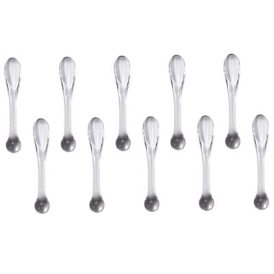 FOMIYES 10pcs Transparent Makeup Spatula for Face Cream Eye Cream Cosmetic Applicators for Mixing and Sampling Beauty Products