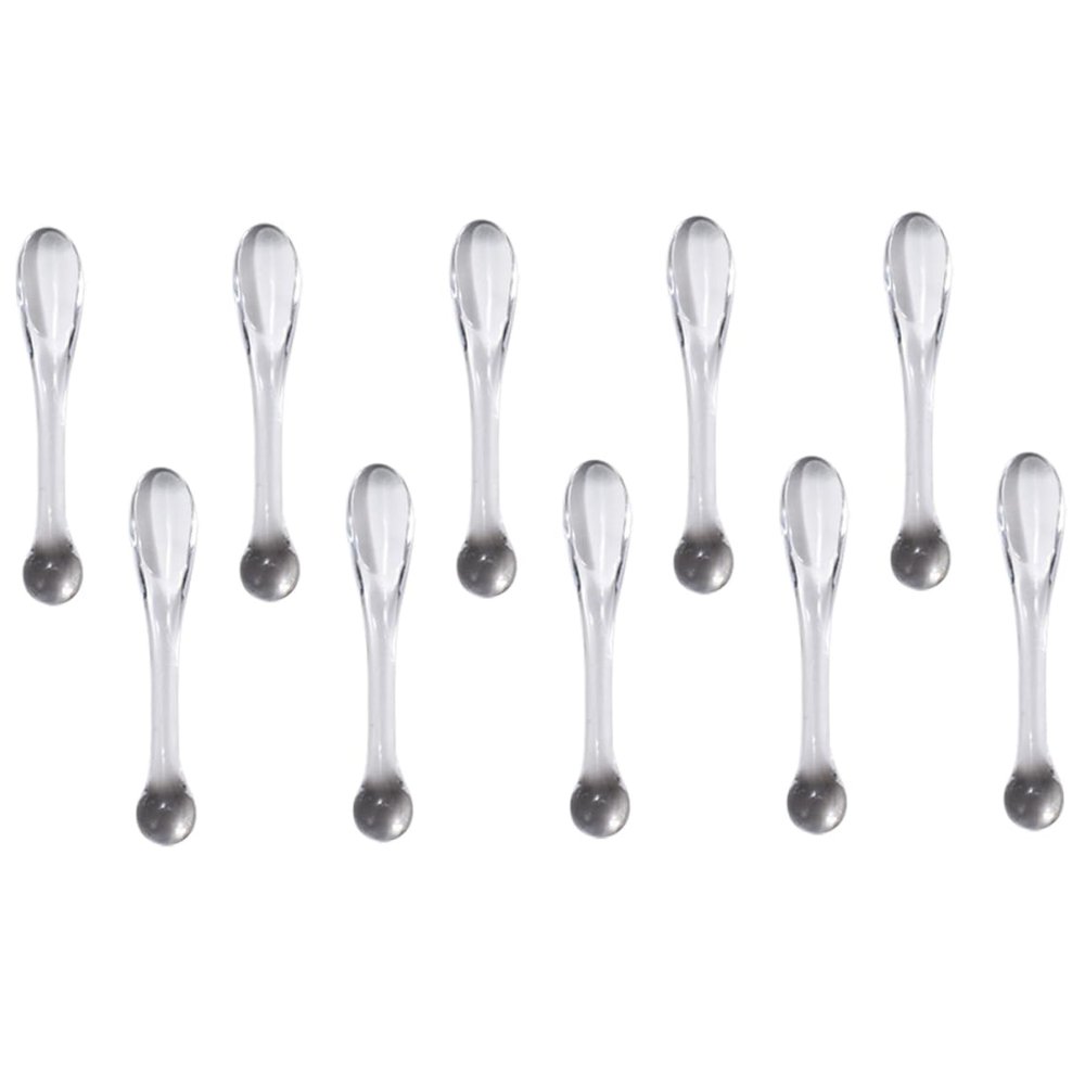 FOMIYES 10pcs Transparent Makeup Spatula for Face Cream Eye Cream Cosmetic Applicators for Mixing and Sampling Beauty Products
