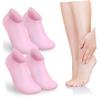 NOLITOY 2pairs XL Silicone Moisturizing Socks for Foot Care Reusable Gel Spa Foot Liners Non-Slip Grip for Softening Dry Cracked Heels and Lotion Treatment view 1