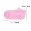 NOLITOY 2pairs XL Silicone Moisturizing Socks for Foot Care Reusable Gel Spa Foot Liners Non-Slip Grip for Softening Dry Cracked Heels and Lotion Treatment view 2