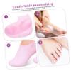 NOLITOY 2pairs XL Silicone Moisturizing Socks for Foot Care Reusable Gel Spa Foot Liners Non-Slip Grip for Softening Dry Cracked Heels and Lotion Treatment view 3