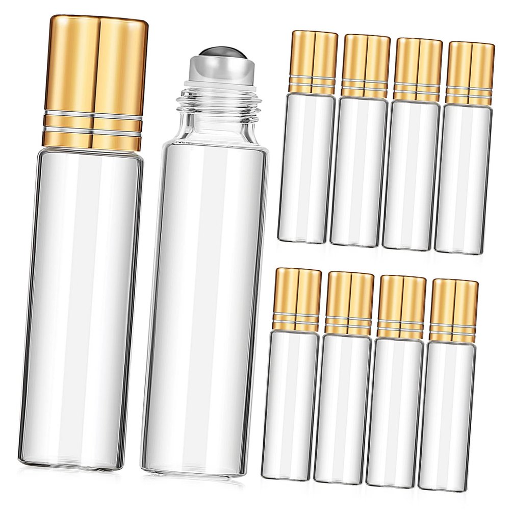 Gogogmee 15pcs Refillable Roller Bottles for Essential Oils and Perfumes Leak-resistant Design with Roller Ball for Convenient Aromatherapy Use Capacity Each