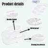 3 Pack of Zippered Transparent Cases: Versatile Waterproof Storage for Snacks, clear hard shell zipper case,toy storage bagszipper bags for organizingreusable storage bags (3PCS-M) view 2