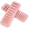 2pcs Silicone Cosmetic Brush Drying Rack - WallMounted Makeup & Toothbrush Organizer, SpaceSaving Storage Solution for Brushes & Toothbrushes, Nude Pink view 3