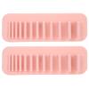 2pcs Silicone Cosmetic Brush Drying Rack - WallMounted Makeup & Toothbrush Organizer, SpaceSaving Storage Solution for Brushes & Toothbrushes, Nude Pink view 4