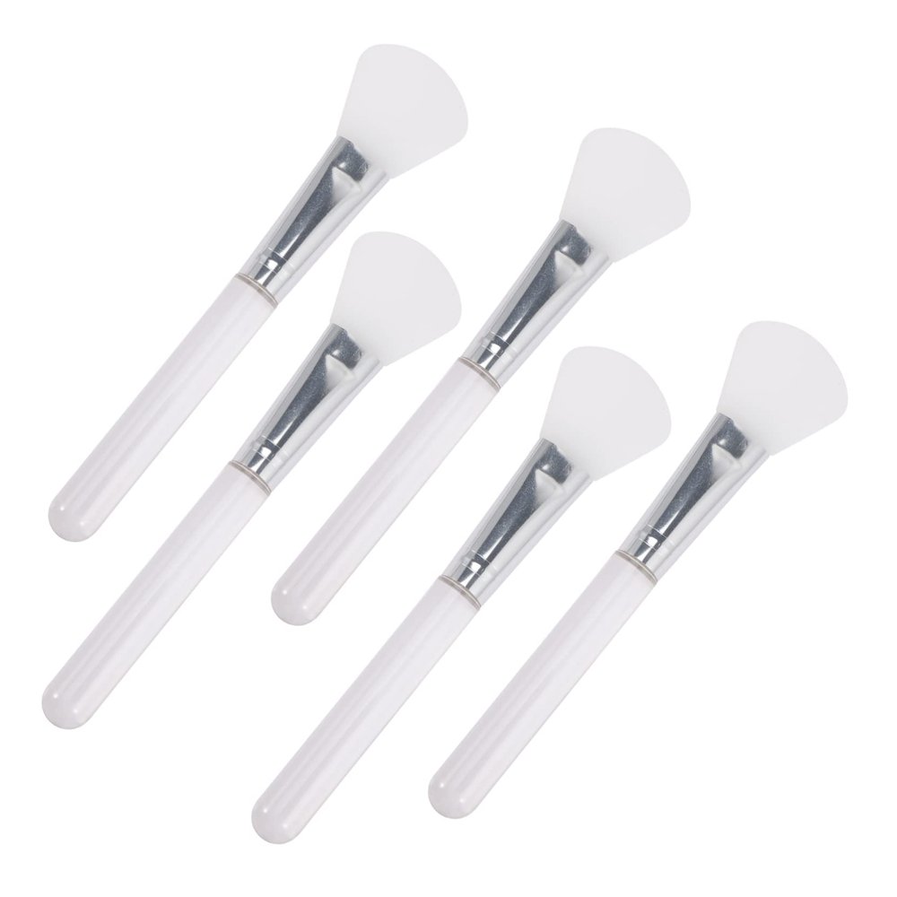 WOONEKY 5pcs Face Mask Brush for Women Silicone Facial Mud Applicator Easy to Clean Beauty Tool
