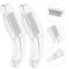 LALADEFIEE 2pcs Dense Lash Comb Eyebrow and Eyelash Separating Brush Makeup Tools for Home and Salon Use Portable for Travel and Daily Grooming view 3