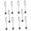 Beatifufu 10pcs Makeup Spatulas Transparent Face Cream Scoops for Easy Application of Cosmetic Creams and Masks Material Smooth Finish Tool view 1