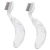 Beatifufu 2Pcs Foldable Eyelash Separator and Eyebrow Comb Stainless Steel Lash Comb for Makeup Dense Lash Brush Handle for Grooming and Brows view 1